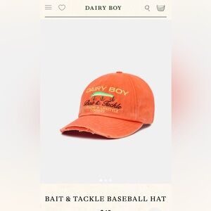 Dairy Boy orange hat Cap
